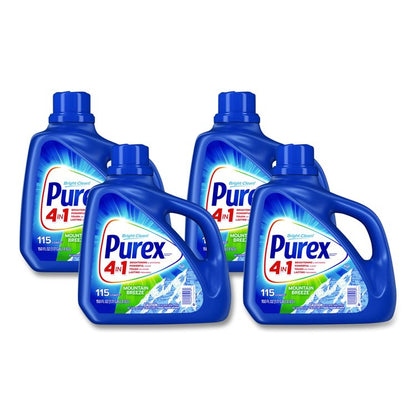 Liquid Laundry Detergent, Mountain Breeze Scent, 150 oz Bottle, 4/Carton