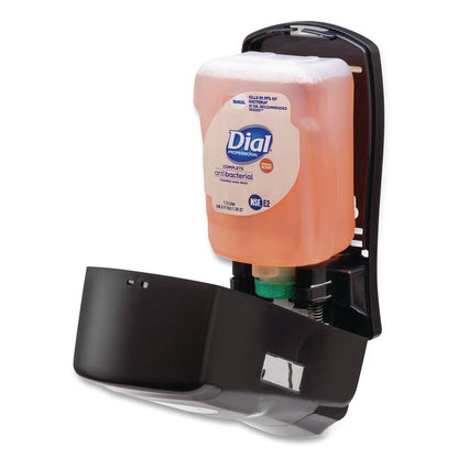 FIT Universal Manual Dispenser, 1.2 L, 4 x 5.13 x 10.5, Slate, 3/Carton