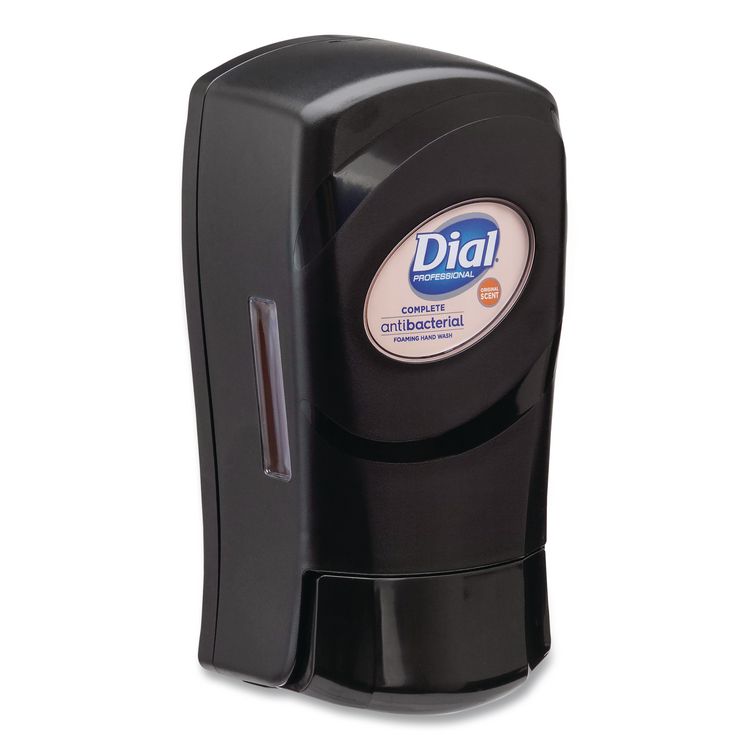 FIT Universal Manual Dispenser, 1.2 L, 4 x 5.13 x 10.5, Slate, 3/Carton