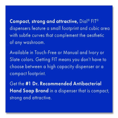 FIT Universal Touch Free Dispenser, 1 L, 4 x 5.4 x 11.2, Slate, 3/Carton