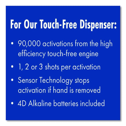 FIT Universal Touch Free Dispenser, 1 L, 4 x 5.4 x 11.2, Slate, 3/Carton