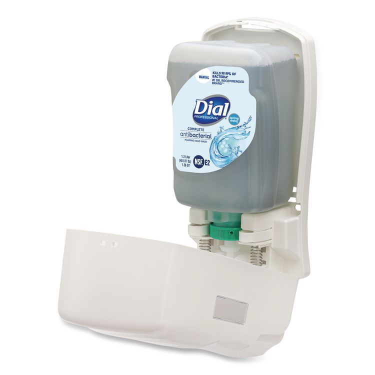 FIT Universal Manual Dispenser, 1.2 L, 4 x 5.13 x 10.5, Ivory, 3/Carton
