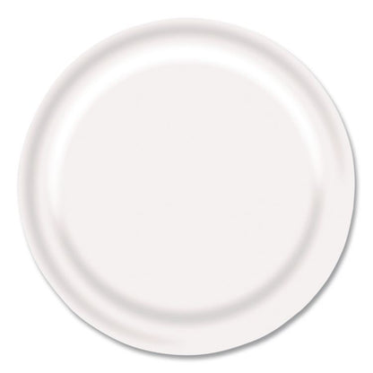 Paper Dinnerware, Plate, 9" dia, White, 1,000/Carton