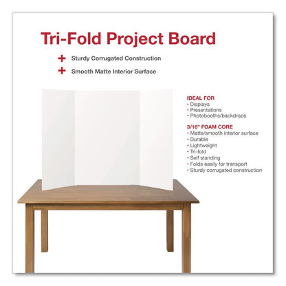 Trifold Display Boards, 36 x 48, White