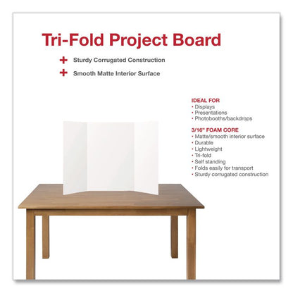 Trifold Display Boards, 14 x 22, White