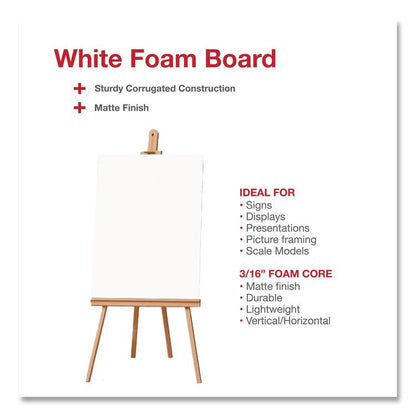 Foam Display Boards, 20 x 30, White