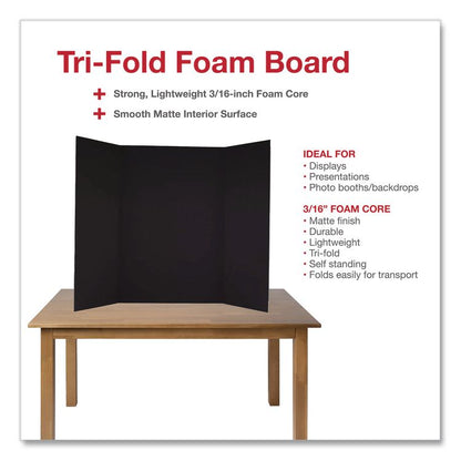 Trifold Display Boards, 36 x 48, Black