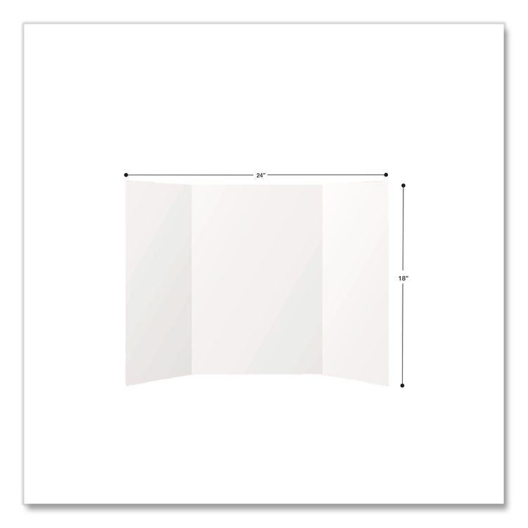 Trifold Display Boards, 18 x 24, White