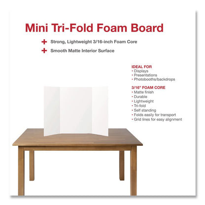Trifold Display Boards, 18 x 24, White