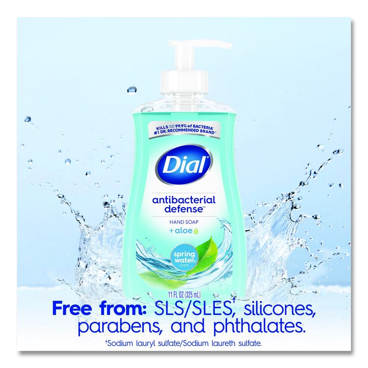Antibacterial Liquid Hand Soap, Spring Water Scent, 11 oz, 12/Carton