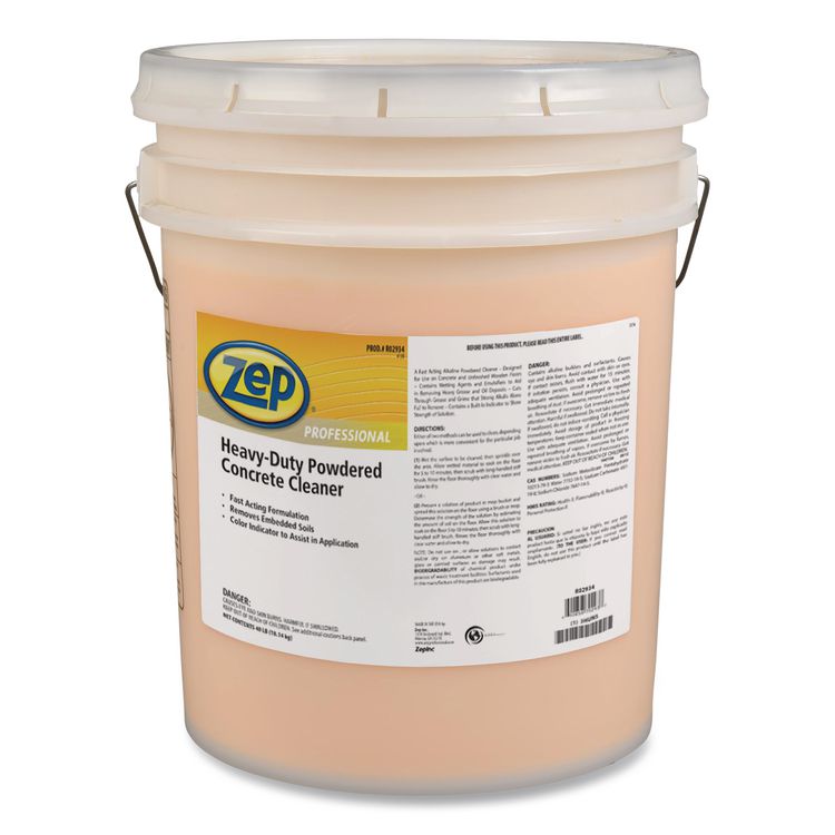 Heavy-Duty Powdered Concrete Cleaner, Mild Pine Scent, 40 lb Pail
