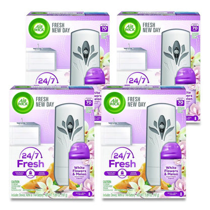 Freshmatic Ultra Automatic Sprayer Starter Kit, 5.89 oz, White Flowers and Melon Summer Delights, Asst Dispenser Color, 4/CT