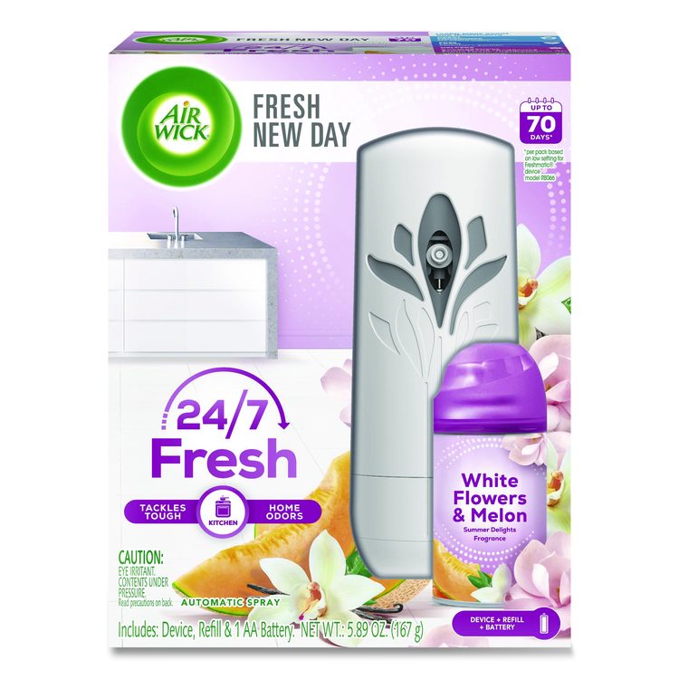 Freshmatic Ultra Automatic Sprayer Starter Kit, 5.89 oz, White Flowers and Melon Summer Delights, Asst Dispenser Color