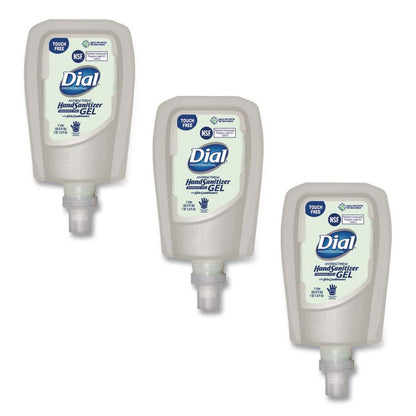 Antibacterial Gel Hand Sanitizer Refill for FIT Touch Free Dispenser, 1L Bottle, Fragrance-Free, 3/Carton