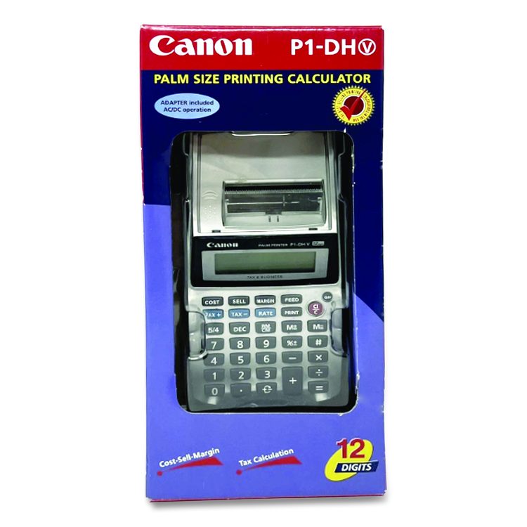 P1-DHV 12-Digit Palm Printing Calculator, Purple Print, 2 Lines/Sec