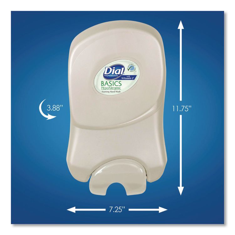 Dial 1700 Manual Dispenser, 1.7 L, 7.07 x 3.95 x 12.66, Smoke, 3/Carton
