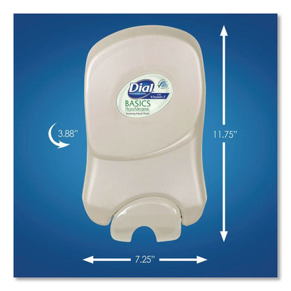 Dial 1700 Manual Dispenser, 1.7 L, 7.07 x 3.95 x 12.66, Smoke, 3/Carton