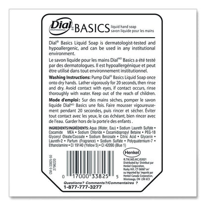 Basics MP Free Liquid Hand Soap Refill for Versa Dispenser, Unscented, 15 oz, 6/Carton