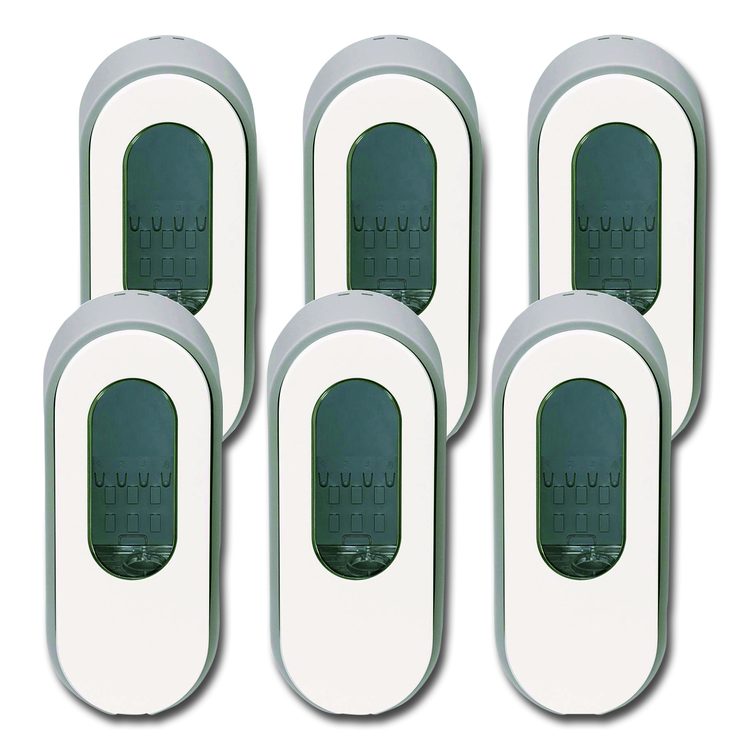 Versa Dispenser for Cartridge Refills, 15 oz, 3.75 x 3.38 x 8.75, Light Gray/White, 6/Carton