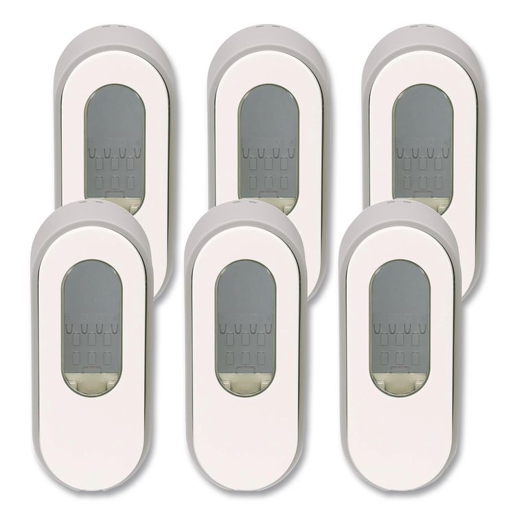 Versa Dispenser for Pouch Refills, 15 oz, 3.75 x 3.38 x 8.75, Light Gray/White, 6/Carton
