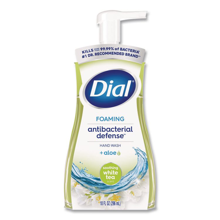 Antibacterial Foaming Hand Wash, Soothing White Tea Scent, 10 oz, 8/Carton