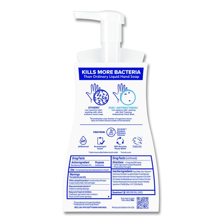 Antibacterial Foaming Hand Wash, Soothing White Tea Scent, 10 oz, 8/Carton