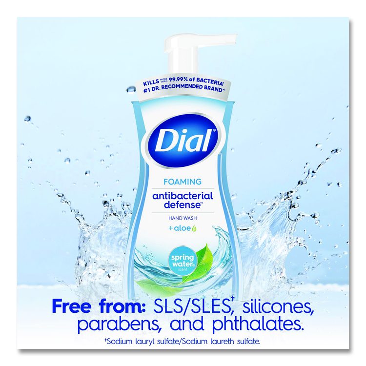 Antibacterial Foaming Hand Wash, Spring Water Scent, 10 oz, 8/Carton