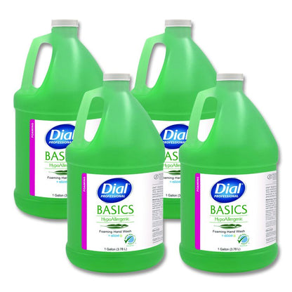 Basics Hypoallergenic Foaming Hand Wash, Fresh Floral Scent, 1 gal, 4/Carton