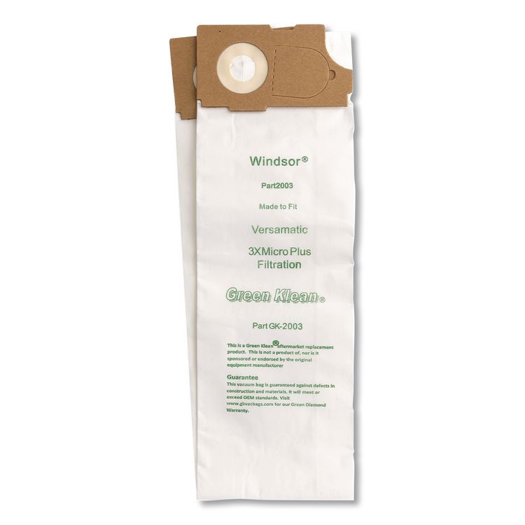 GK-2003 Replacement Vacuum Bag, 10 Bags/Pack, 10 Packs/Carton