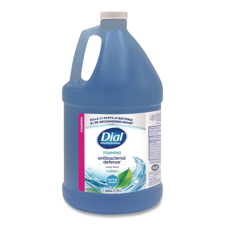 Antibacterial Defense Foaming Hand Wash, Spring Water Scent, 1 gal, 4/Carton