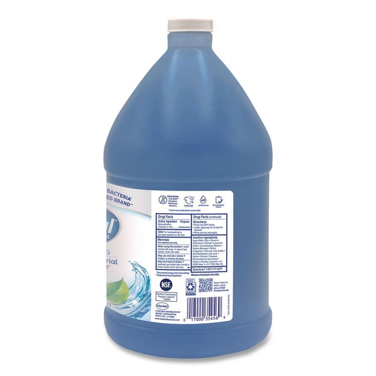 Antibacterial Defense Foaming Hand Wash, Spring Water Scent, 1 gal, 4/Carton