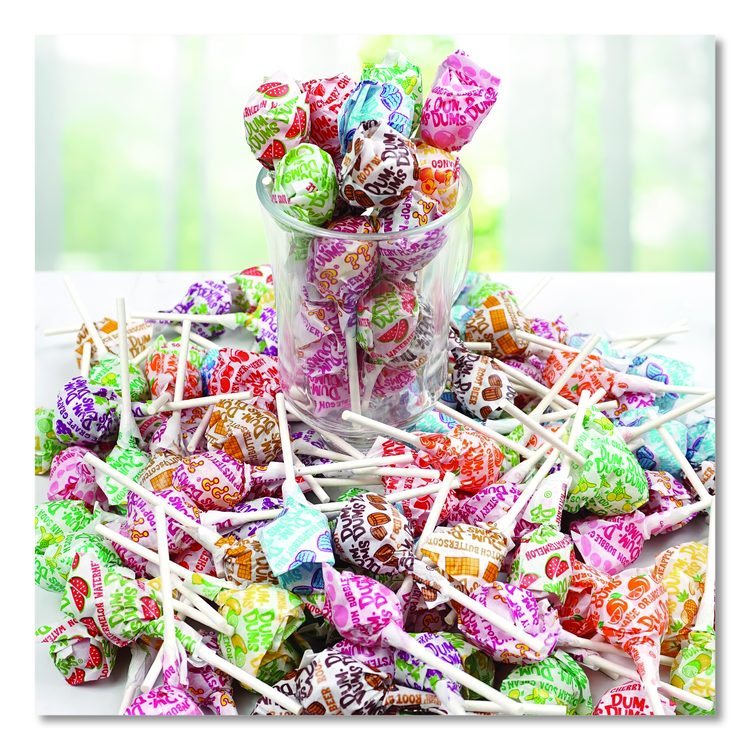 Dum-Dum-Pops, Assorted Flavors, Individually Wrapped, 300/Pack