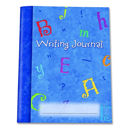 Writing Journals, Medium/College Rule, Blue/Multicolor Cover, (64) 9 x 7 Sheets, 10 Journals