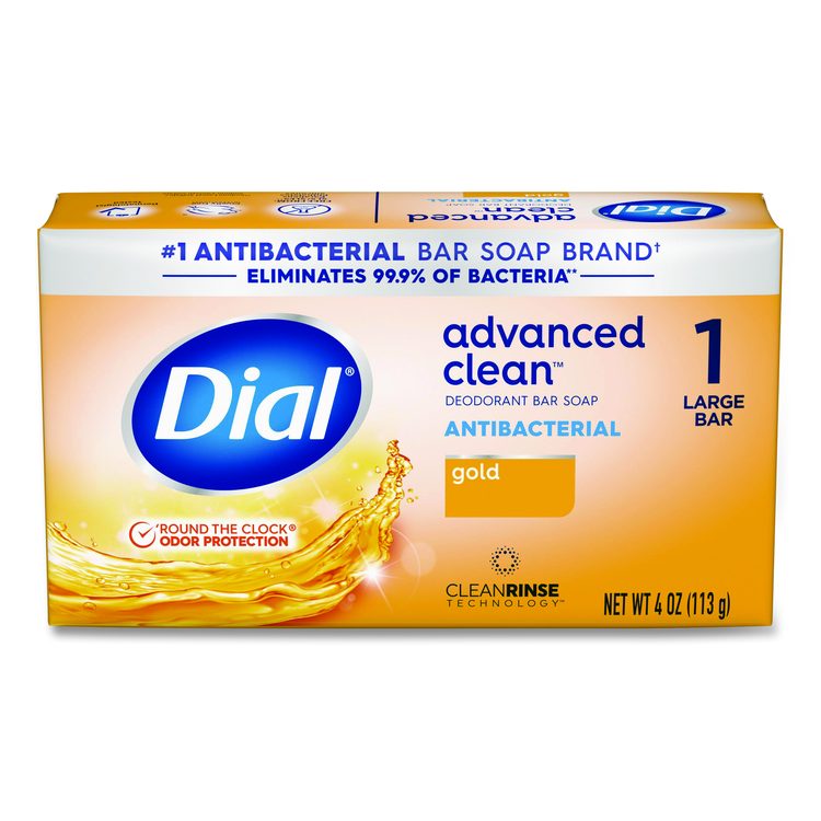 Deodorant Bar Soap, Iconic Dial Gold Fragrance, 4 oz, 36/Carton