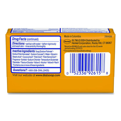 Deodorant Bar Soap, Iconic Dial Gold Fragrance, 4 oz, 36/Carton