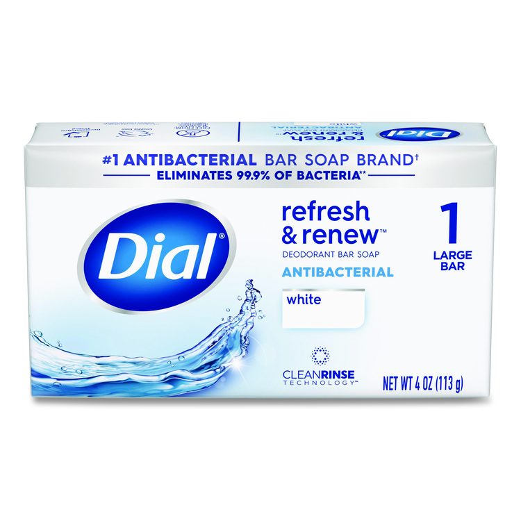 Deodorant Bar Soap, Iconic Dial Soap Scent, 4 oz, 36/Carton