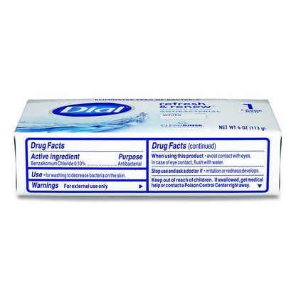 Deodorant Bar Soap, Iconic Dial Soap Scent, 4 oz, 36/Carton