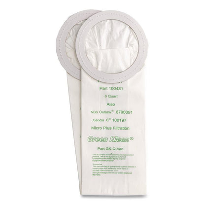 GK-Q-Vac Replacement Bag, 10 Bags/Pack, 10 Packs/Carton