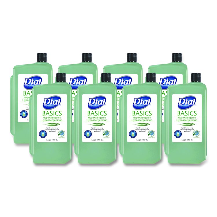 Basics MP Free Liquid Hand Soap Refill, Unscented, 1 L, 8/Carton
