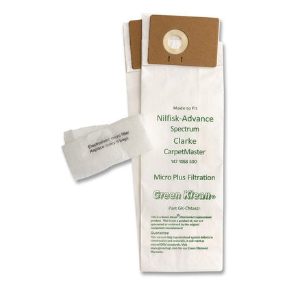 GK-CMaster Replacement Bag, 10 Bags/Pack, 10 Packs/Carton