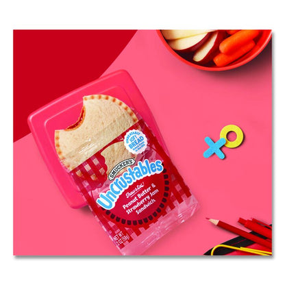 UNCRUSTABLES Peanut Butter and Grape Jelly/Peanut Butter and Strawberry Jam, 2 oz, 10 Sandwiches/Pack, 2 Packs/Carton