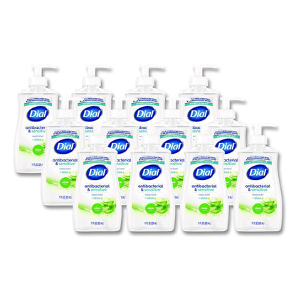 Antibacterial Liquid Hand Soap, Aloe Scent, 11 oz, 12/Carton