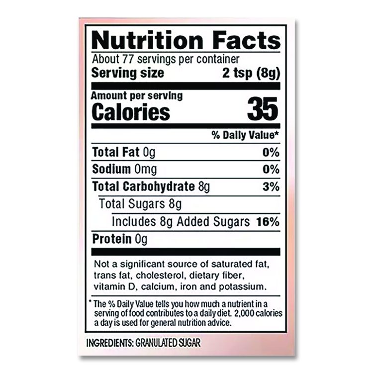 Pure Sugar Cane, 20 oz Canister, 3/Pack