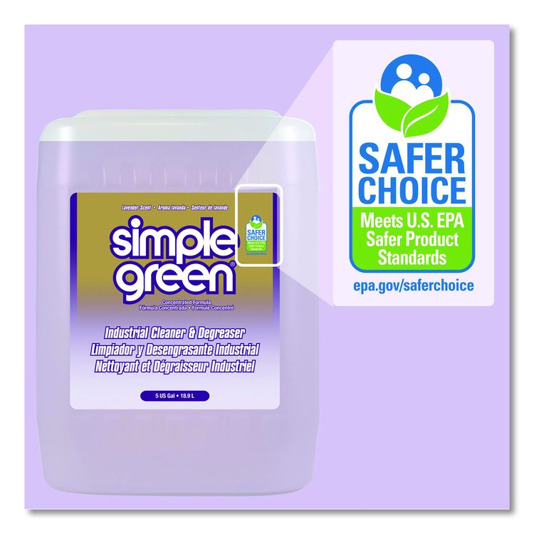 Industrial Cleaner and Degreaser, Lavender Scent, 5 gal Pail
