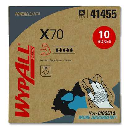 X70 Cloths, POP-UP Box, 9.13 x 16.8, White, 96/Box, 10 Boxes/Carton