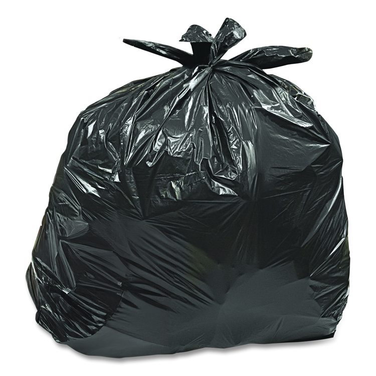 Heavy-Duty Contractor Clean-Up Bags, 60 gal, 3 mil, 32" x 50", Black, 20/Carton
