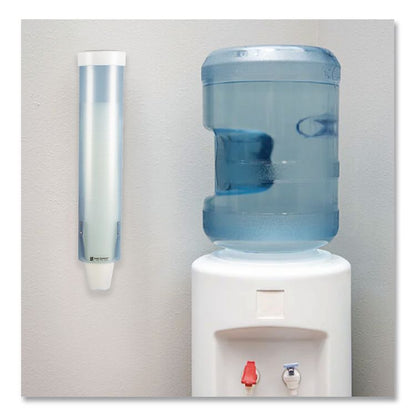 Adjustable Water Cup Dispenser with Removable Cap, For 4 oz to 10 oz Cups, Frosted Blue