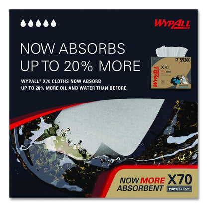X70 Cloths, 12.5 x 16.8, White 192/Carton