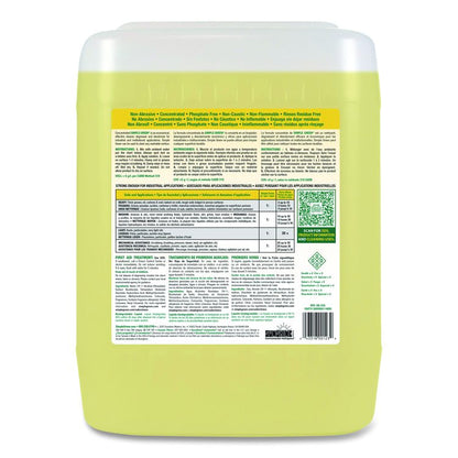 Industrial Cleaner and Degreaser, Lemon Scent, 5 gal Pail