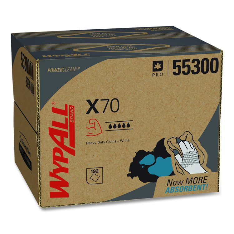 X70 Cloths, 12.5 x 16.8, White 192/Carton